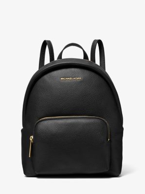 Michael Kors Erin Large Backpack Black Pebbled Leather School Bag