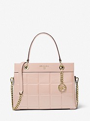 Susan Medium Quilted Leather Satchel - SOFT PINK - 30F1GUSS6L