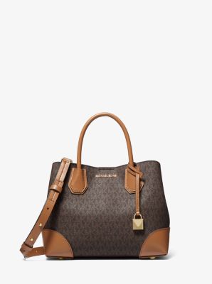 Michael Kors Mercer Gallery Small Signature Logo Satchel