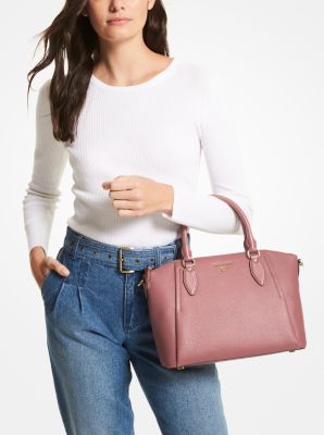 Michael Kors Sienna Medium Pebbled Leather Satchel