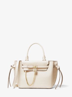 Hamilton Legacy Small Crocodile Embossed Leather Belted Satchel | Michael  Kors