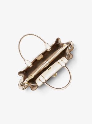 Hamilton Legacy Small Crocodile Embossed Leather Belted Satchel