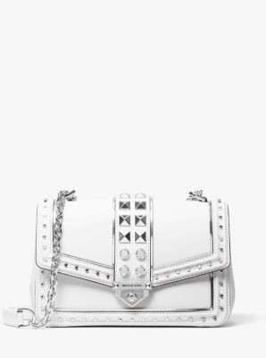 Bolso de hombro SoHo grande de cuero con tachuelas