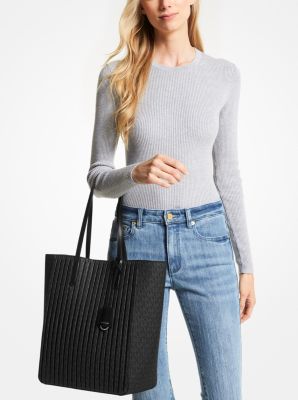 MICHAEL KORS SINCLAIR LARGE SHOPPER TOTE BAG Woman Denim