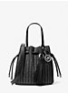 Willa Extra-Small Pleated Logo Tote Bag image number 0