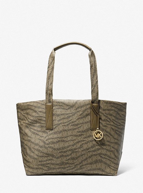 The Michael Large Animal Print Logo Tote Bag - variant_options-colors-FINDBY-colorCode-name - 30F2G01T3I
