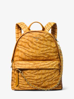 Slater Medium Animal Print Logo Backpack | Michael Kors