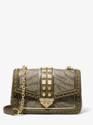 Soho Large Animal Print Logo Shoulder Bag | Michael Kors