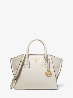 Avril Large Leather Top-Zip Satchel | Michael Kors