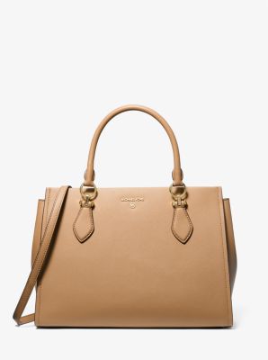 Michael kors saffiano satchel large sale