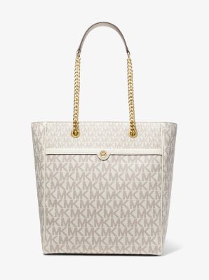 Michael Kors Women's Slater Large Logo Tote Bag - White - Totes