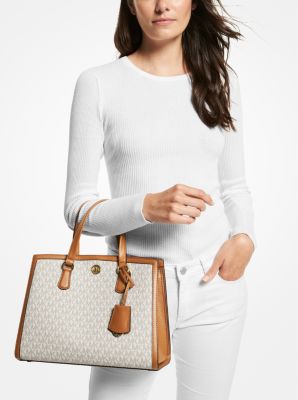 Bolso satchel Chantal mediano con logotipo image number 2