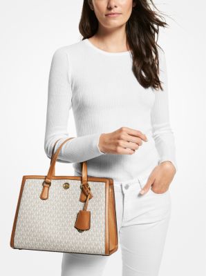 Bolso satchel Chantal mediano con logotipo