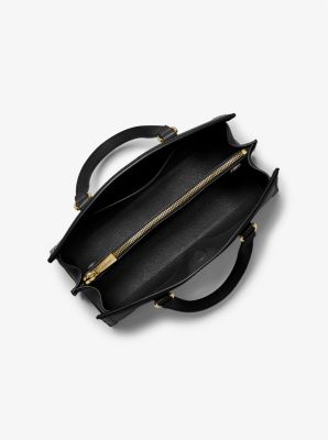 Chantal Medium Pebbled Leather Satchel