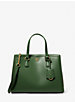 Chantal Medium Pebbled Leather Satchel image number 0