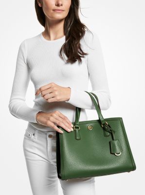 Chantal Medium Pebbled Leather Satchel | Michael Kors