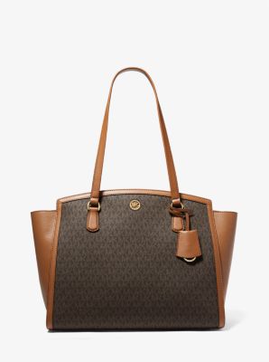 MICHAEL Michael Kors Brown/Acorn Eva Large Tote Bag