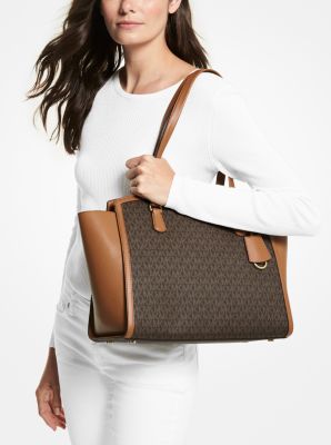 Michael Kors Marilyn Medium Top-Zip Leather Tote - Macy's