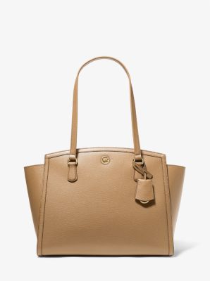Chantal Large Pebbled Leather Tote Bag | Michael Kors