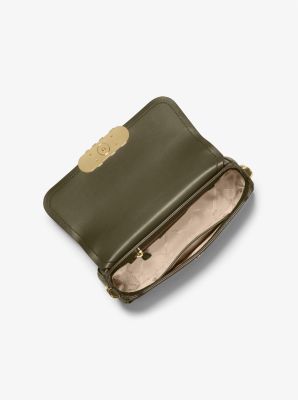 Bolso de hombro Parker mediano de piel in OLIVA | Michael Kors