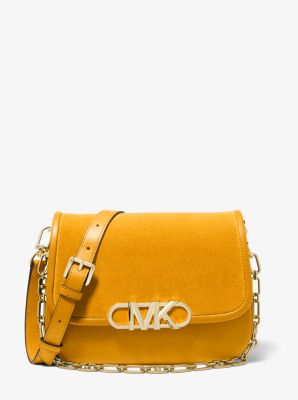 Fashion Leather Luxury Embossed Square Shoulder Bag Handbags Purses Wallet  Crossbody Bag YELLOW 