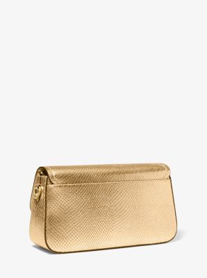 Parker Medium Metallic Snake Embossed Leather Shoulder Bag image number 2