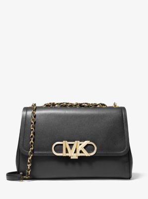 MICHAEL Michael Kors Quilted Chain Shoulder Bag in Black