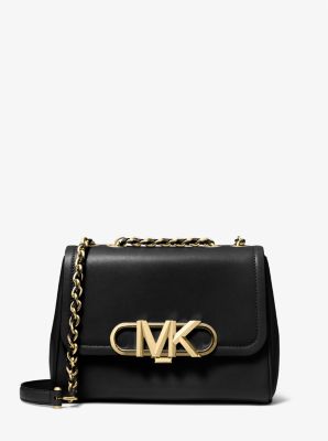 Michael Kors Handbags Black Gold hardware Leather ref.854576