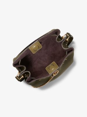 Michael Kors Hamilton Legacy Medium Leather Messenger Bag, Black