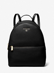Valerie Medium Pebbled Leather Backpack - BLACK - 30F2G9VB2L