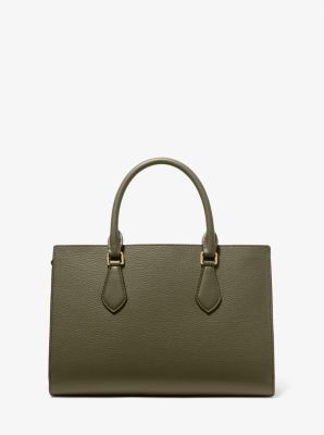 Campbell Medium Pebbled Leather Satchel