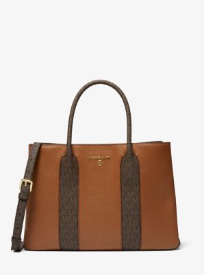 MY FIRST MICHEAL KORS /EDITH LARGE SAFFIANO LEATHER SACHEL 