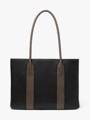 Austin Large Pebbled Leather and Logo Tote Bag | Michael Kors Canada