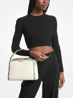 Michael Kors Karlie Leather Medium Satchel - Macy's