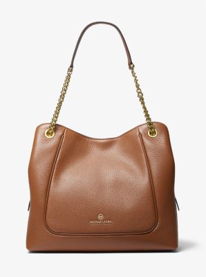 Piper Large Pebbled Leather Shoulder Bag image number 0