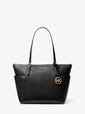 Jet Set Large Crossgrain Leather Top-Zip Tote Bag image number 0