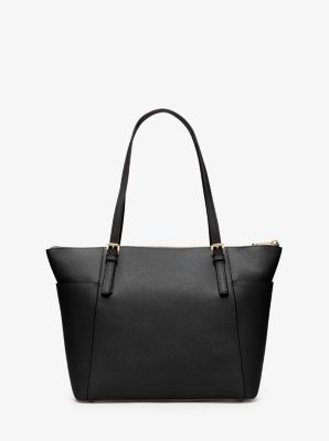 Jet Set Large Crossgrain Leather Top-Zip Tote Bag image number 4