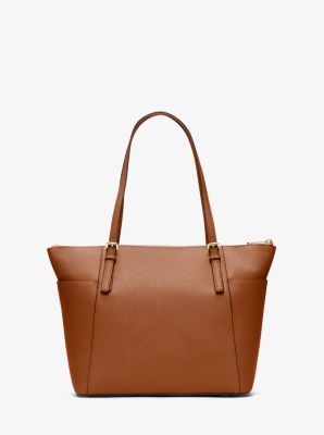 Jet Set Large Crossgrain Leather Top-zip Tote Bag