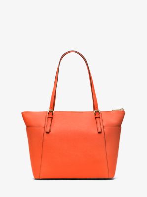 Jet Set Large Crossgrain Leather Top-Zip Tote Bag image number 3