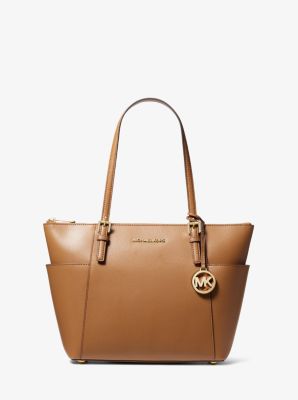 mk jet set zip top tote