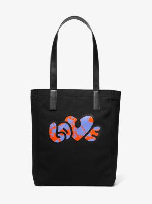 1 set Initial Canvas Tote Bag, Personalized Present Bag, Clutch