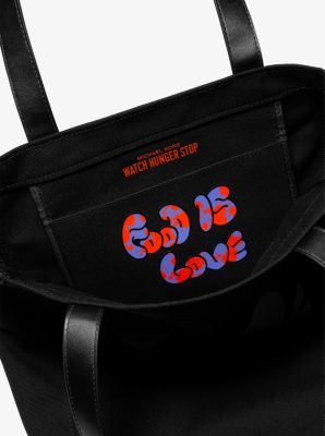 Watch Hunger Stop LOVE Large Cotton Canvas Tote Bag