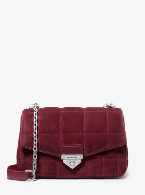 SoHo Large Quilted Suede Shoulder Bag image number 0