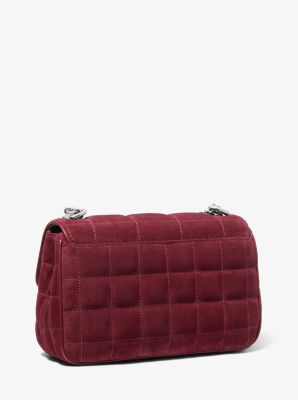 SoHo Large Quilted Suede Shoulder Bag image number 2