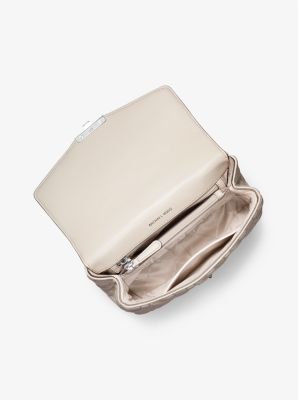 Borsa a spalla SoHo grande in similpelle trapuntata con borchie image number 1