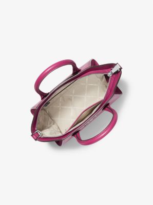 Avril Small Leather Top-Zip Satchel