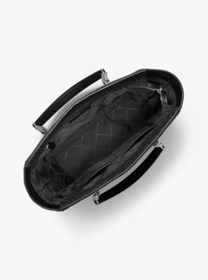 Bolso tote Blaire grande con logotipo in NEGRO | Michael Kors