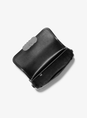 Parker Medium Snake Embossed Leather Shoulder Bag image number 1