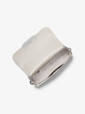 Schultertasche Parker Medium aus Leder mit Schlangenprägung in Metallic-Optik image number 1