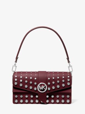 Greenwich Medium Studded Saffiano Leather Shoulder Bag image number 0